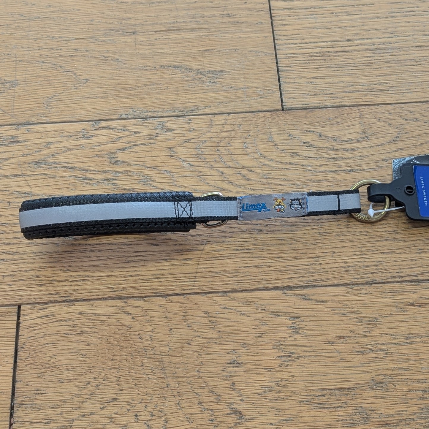 Limex Halsband halvstryp svart reflex 25cm