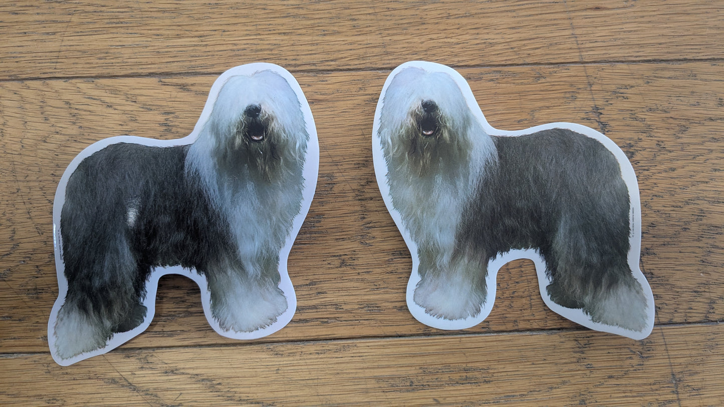 Dekaler old english sheepdog 2st spegelvända par