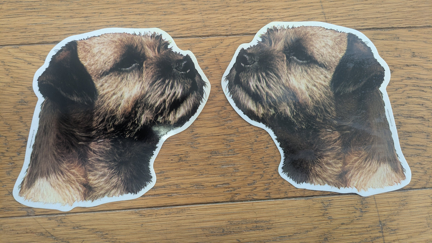 Dekal Border terrier 2st spegelvända