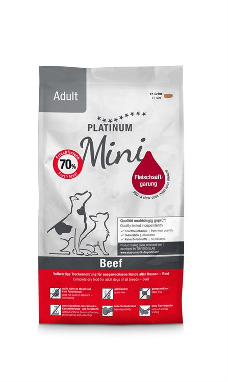 Platinum Mini Adult Beef+Potato 900 g