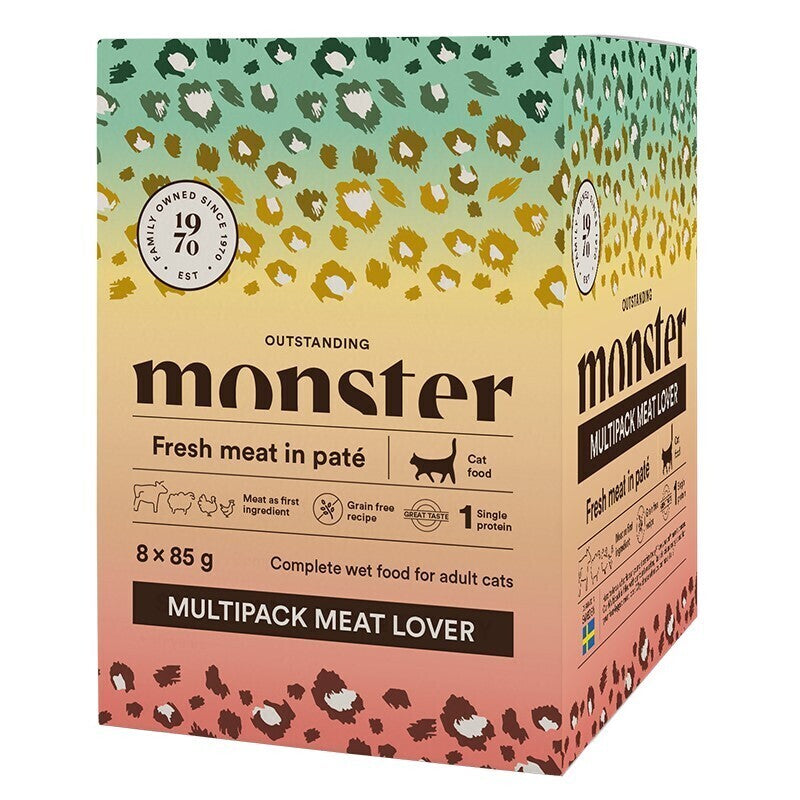Monster cat pouches multipack Meat Lover 8-pack