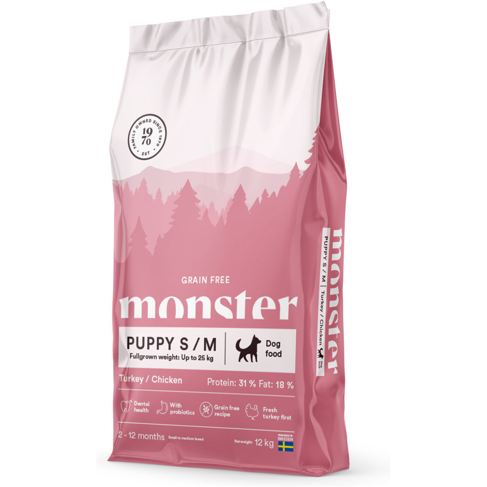 Monster Dog GF Puppy sm/med Turkey/ chick