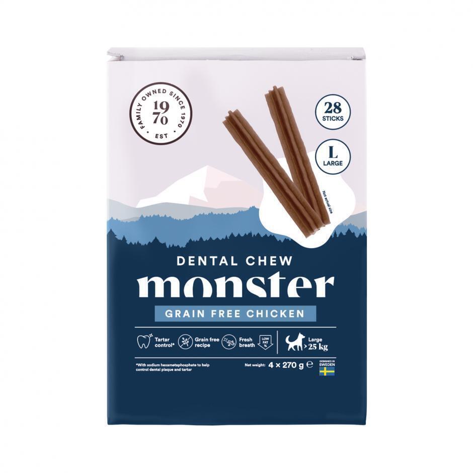 Monster Dog Dental Chew GF Chicken Month (28st)