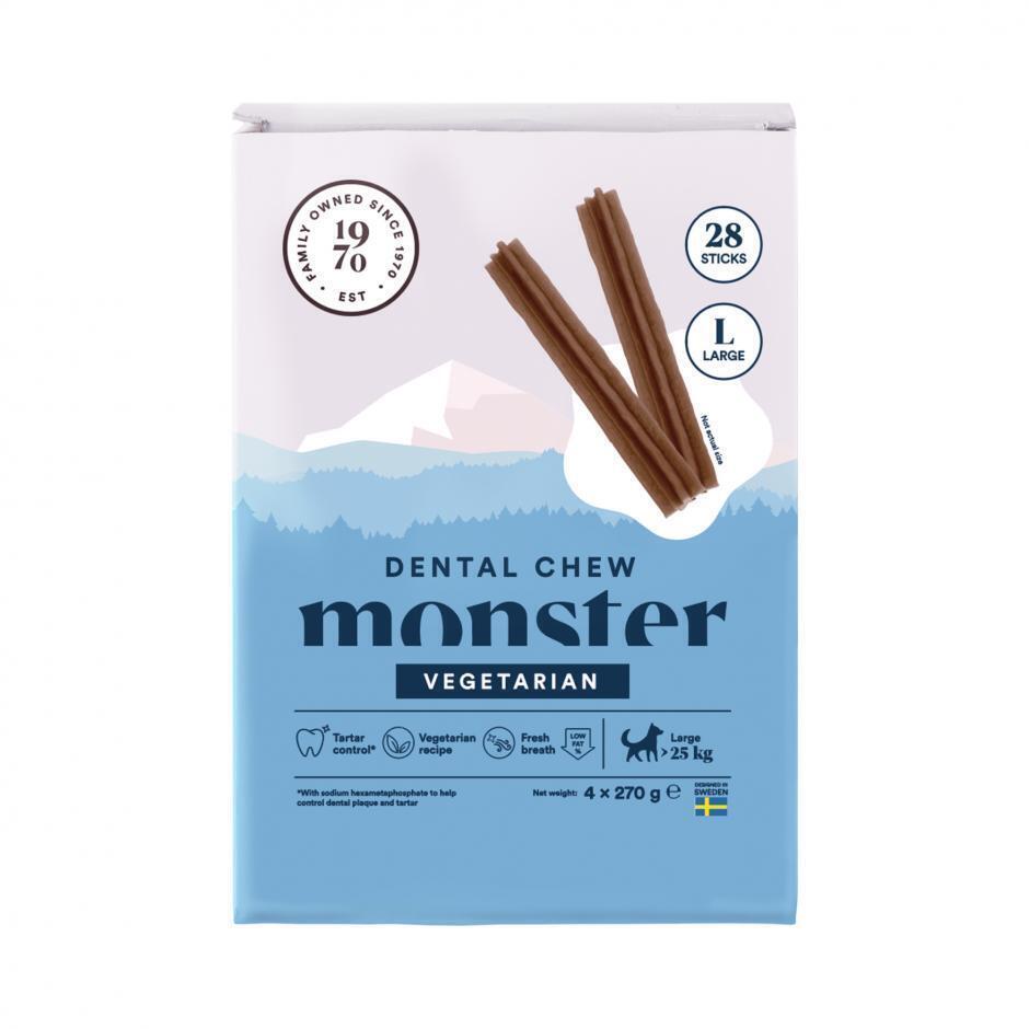 Monster Dog Dental Chew Veg. Month (28st)