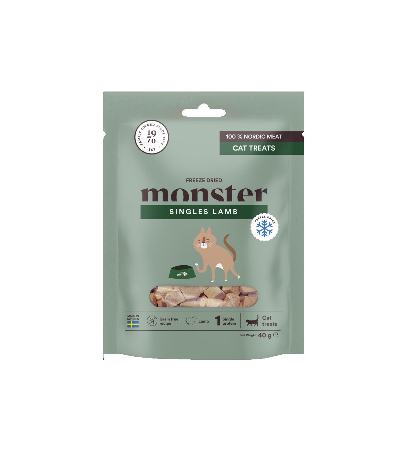 Monster Cat Treats Lamb 40g