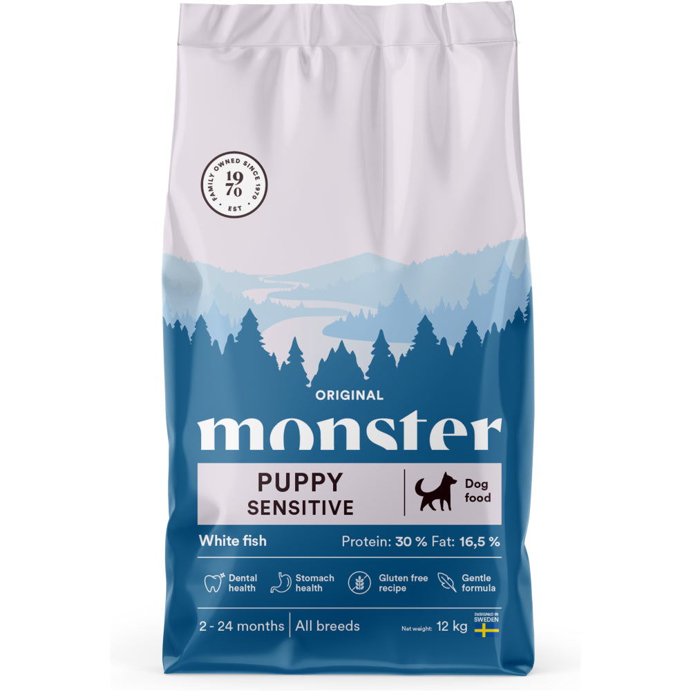 Monster Dog Orig. Puppy Sens. White Fish
