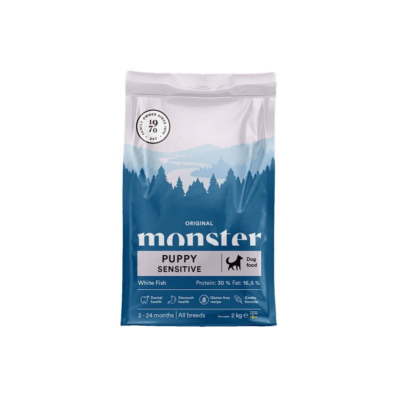 Monster Dog Orig. Puppy Sens. White Fish