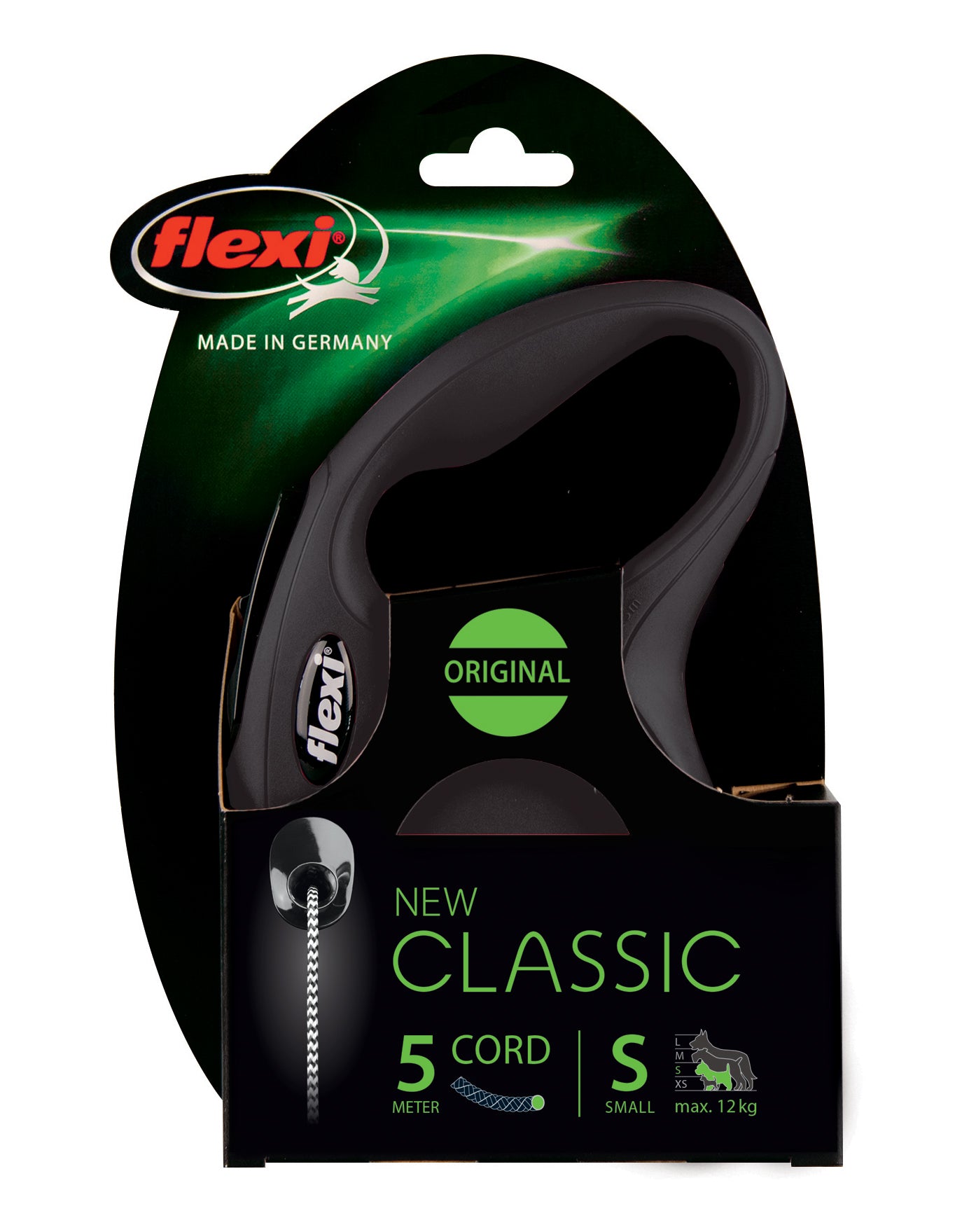 Flexi Classic S Snöre svart 1-5