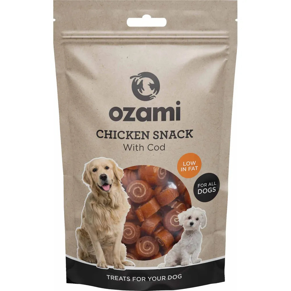CHICKEN SNACK WITH COD 100GR