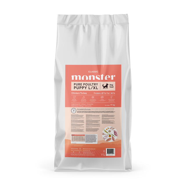 Monster Dog Classic Puppy Pure Poultry L/XL