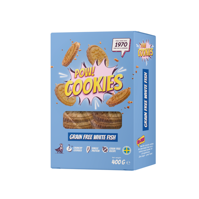 POW Dog Cookie Grain free Whitefish 400 g