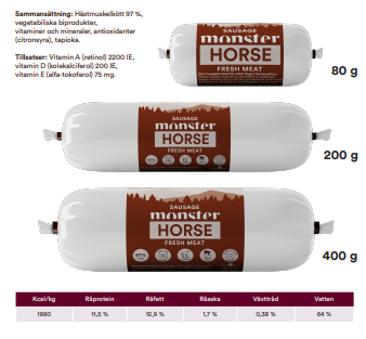 Monster Sausage Horse 80g