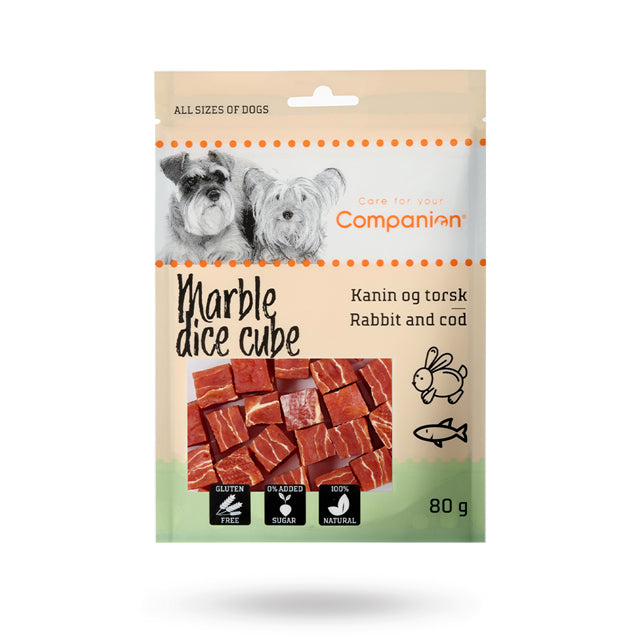 Companion marble cube kanin&torsk 80g