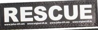 Julius K9 Small RESCUE Tag 1Par