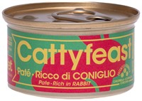 Fidovet CattyFeast Sterilised, paté, rabbit, 85 g
