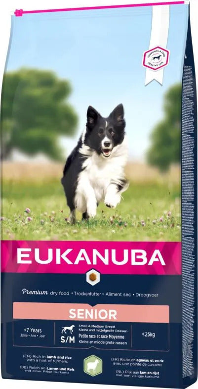 Euk Dog Senior Sm/med Lamb & Rice 12kg