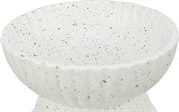 Keramikskål upphöjd vit