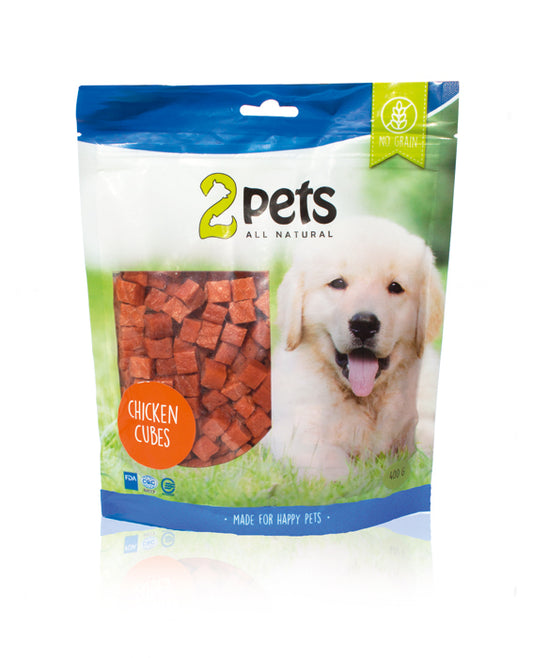 2pets Dogsnack Chicken Cubes