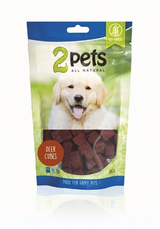 2pets Dogsnack Deer Cubes