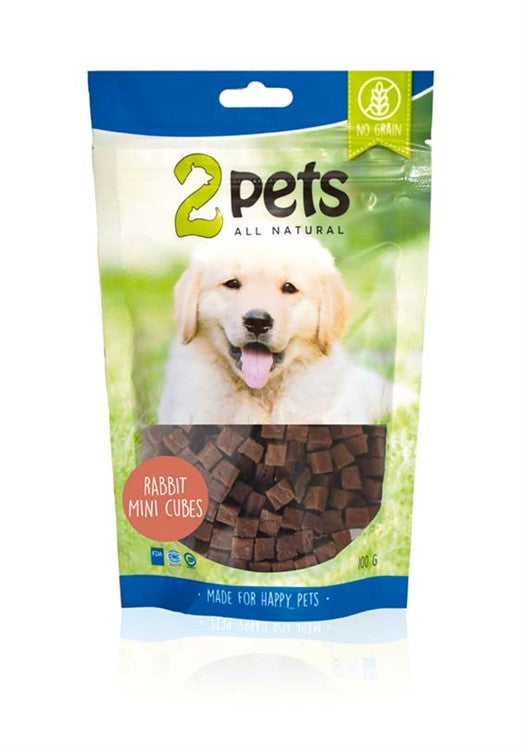 2pets Dogsnack Rabbit mini cubes