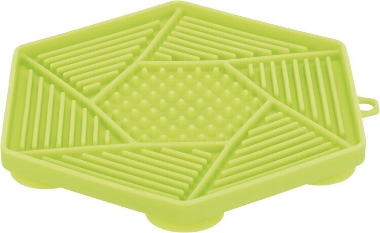 Lick'n'Snack platta med sugkopp, silikon, ø 18 cm, pink