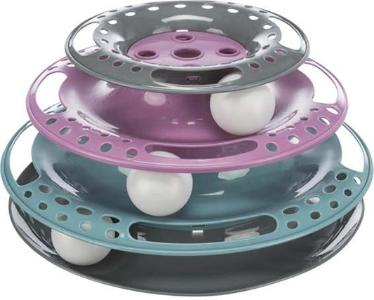 Cat circle tower, plast, ø 25 cm/13 cm
