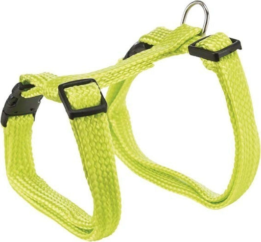 Kattsele+koppel nylon Bl frg 22-42 cm
