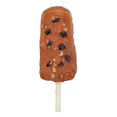 ice pop med anka, ost & lila sötpotatis