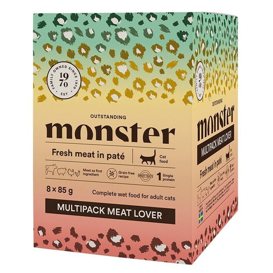 Monster cat pouches multipack Meat Lover 8-pack