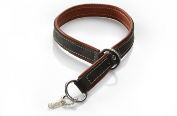 Hurtta Halsband Halvstryp Brun/Svart 60 cm
