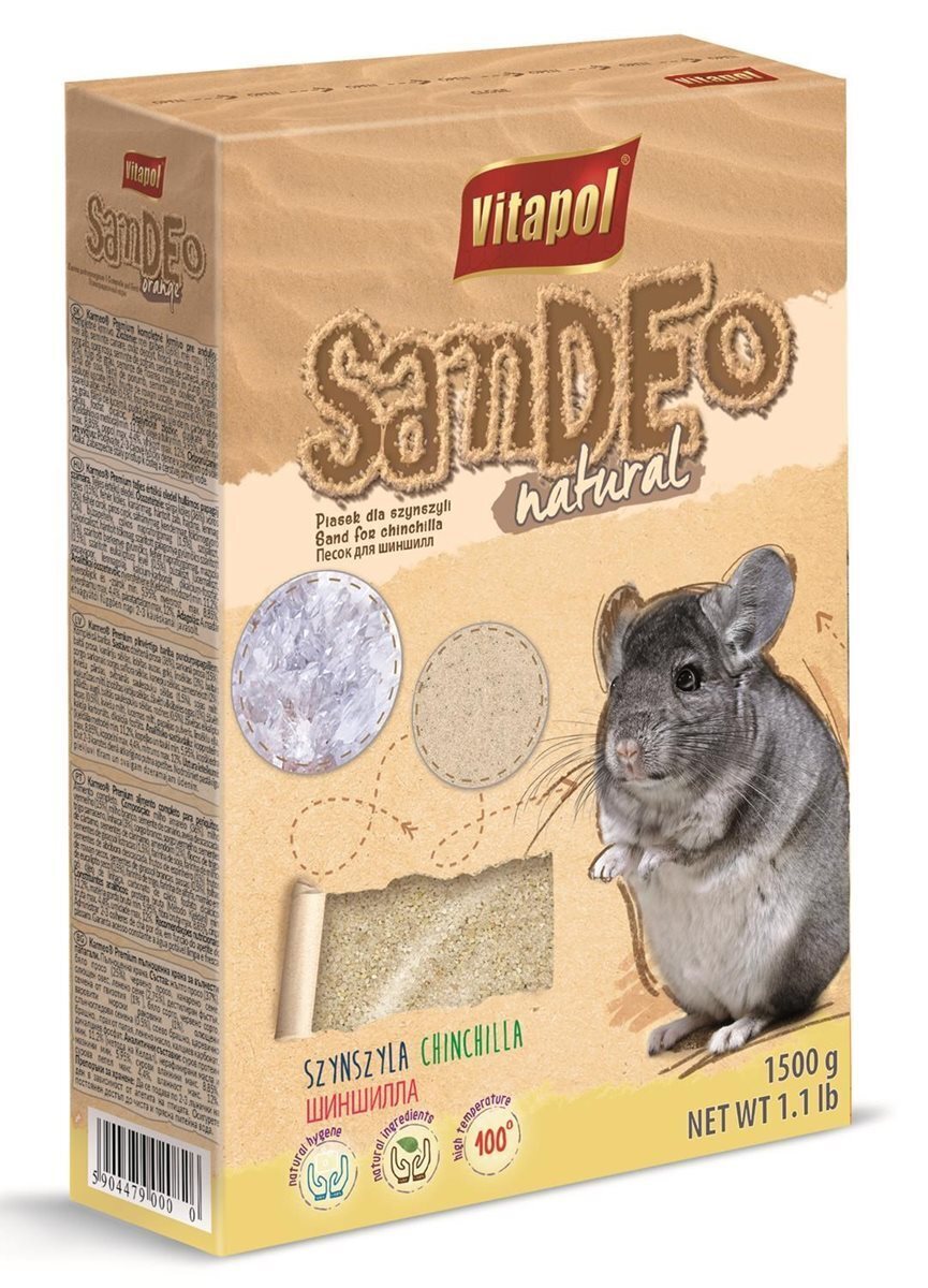 Badsand Chinchilla, Hamster, GerbilerVitapol Chinchillasand
