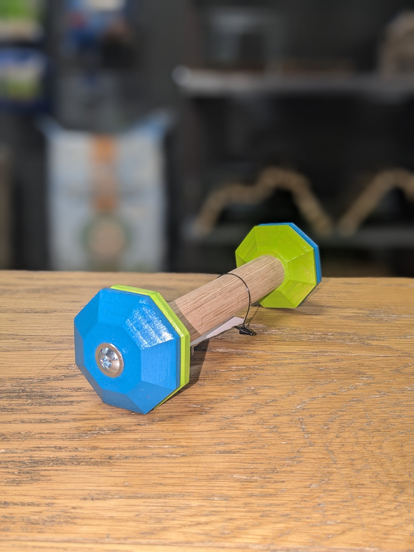 Rallyapport Azurblå/Limegrön