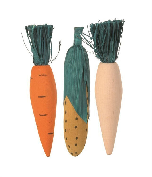 Trixie Gnagarträ med halm 3-pack