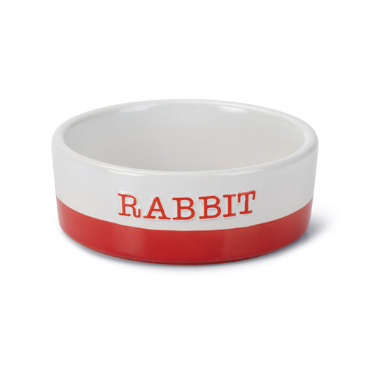 Keramikskål Kanin Vit/Röd Beeztees