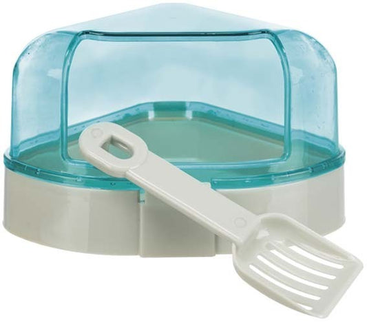 Trixie Hörntoalett Hamster de Luxe med spade