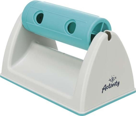 Trixie Snackrulle med bas, plast, 19 × 12 × 11 cm, grå/turkos