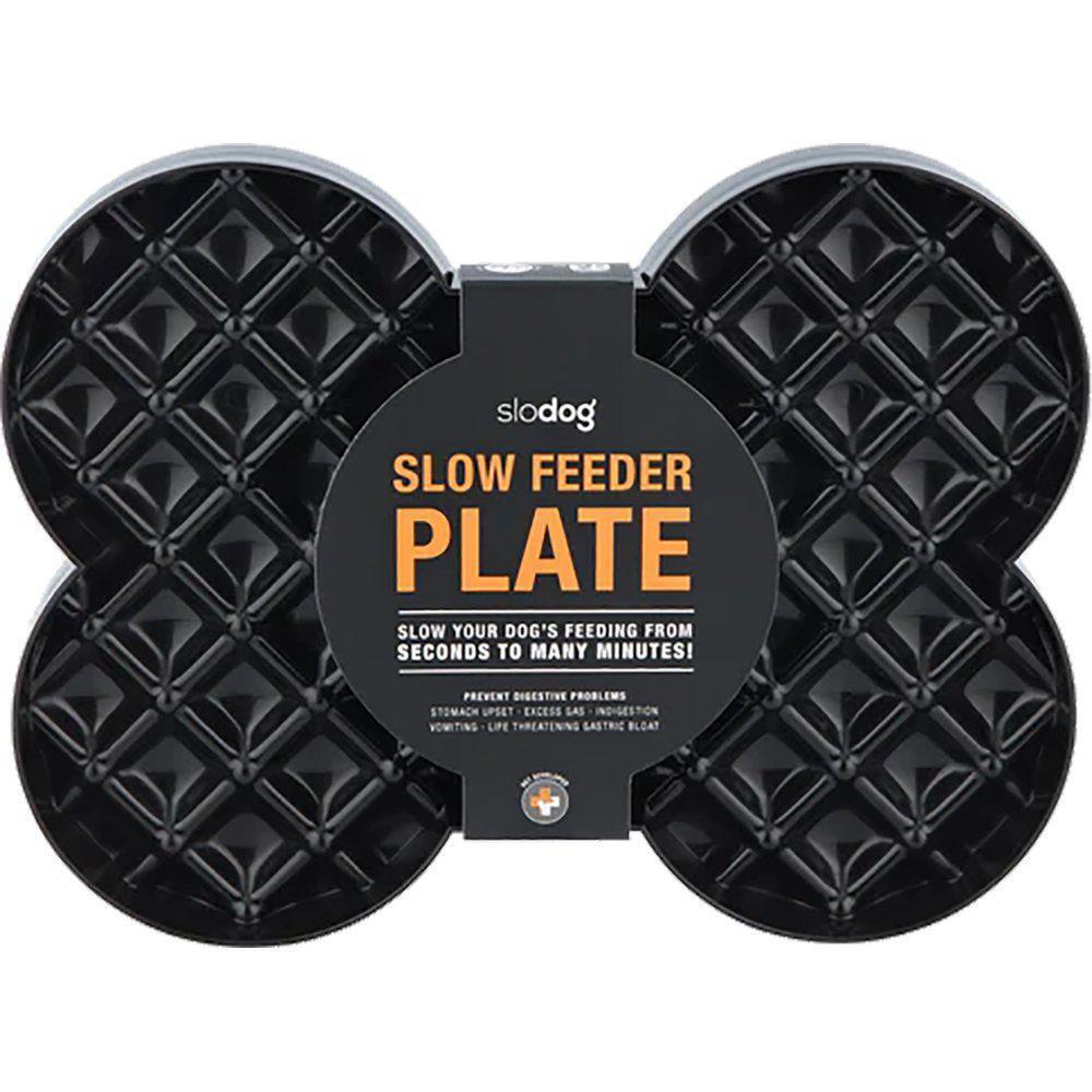 HUNDSKÅL LICKIMAT SLOW FEEDER PLATE SVART 35x26x3CM