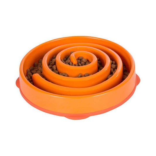 Oh Matskål Fun Feeder Slo-bowl L Orangeø 28x5cm