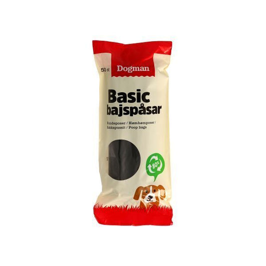 Dogman Bajspåsar basic 50p Svart 50st