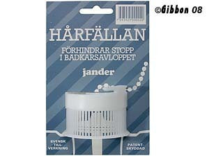 Hårfällan sil Badkar