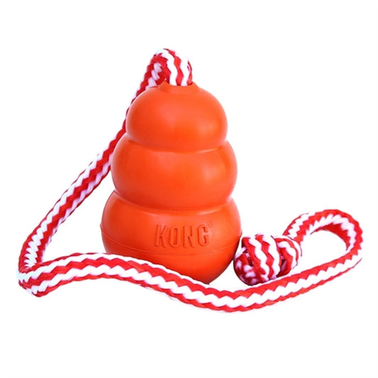 Hundleksak Kong Medium Aqua flytande m snöre