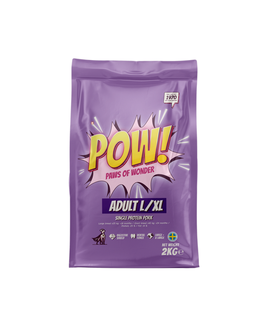 POW! Dog Adult L/XL Pork