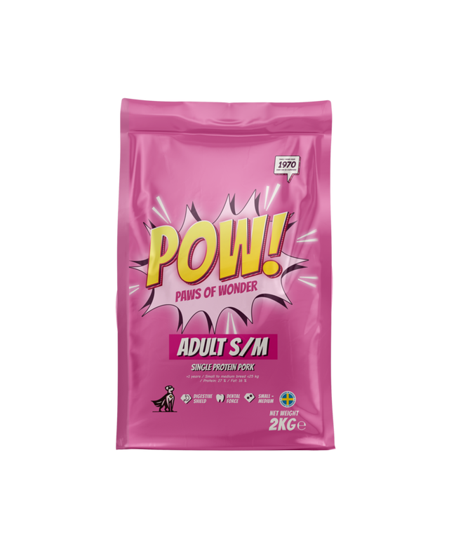POW! Dog Adult S/M Pork