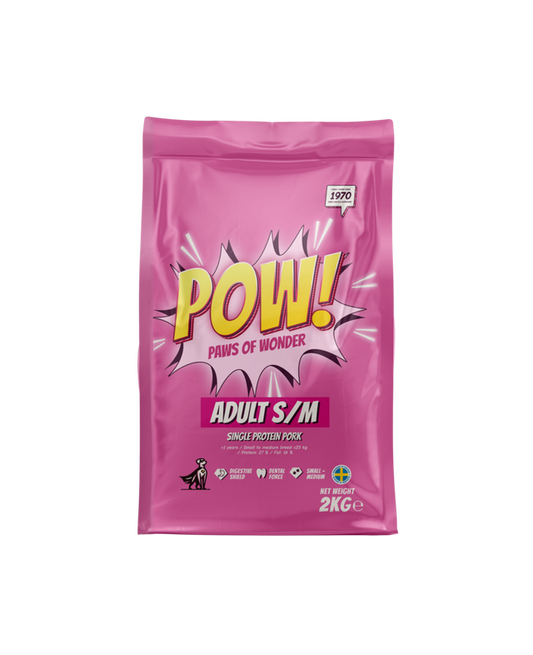 POW! Dog Adult S/M Pork