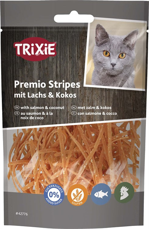 PREMIO Stripes med lax & kokos