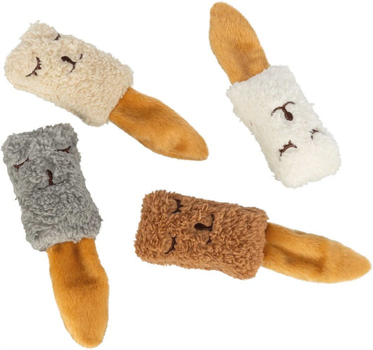 Kattleksak Sleeping, plysch, 17 cm, blandade färger