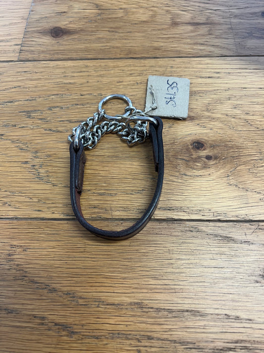 Halvstryp Läder Brun Stl. 30