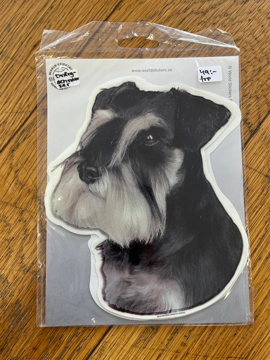Dekal Dvärgschnauzer 2-pack