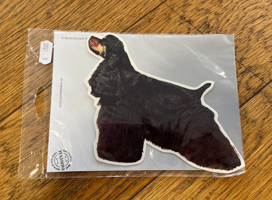 Dekaler Amerikansk cocker spaniel svart, helkropp 2-pack