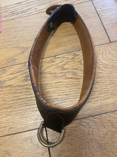 Jokke läderhalsband brun